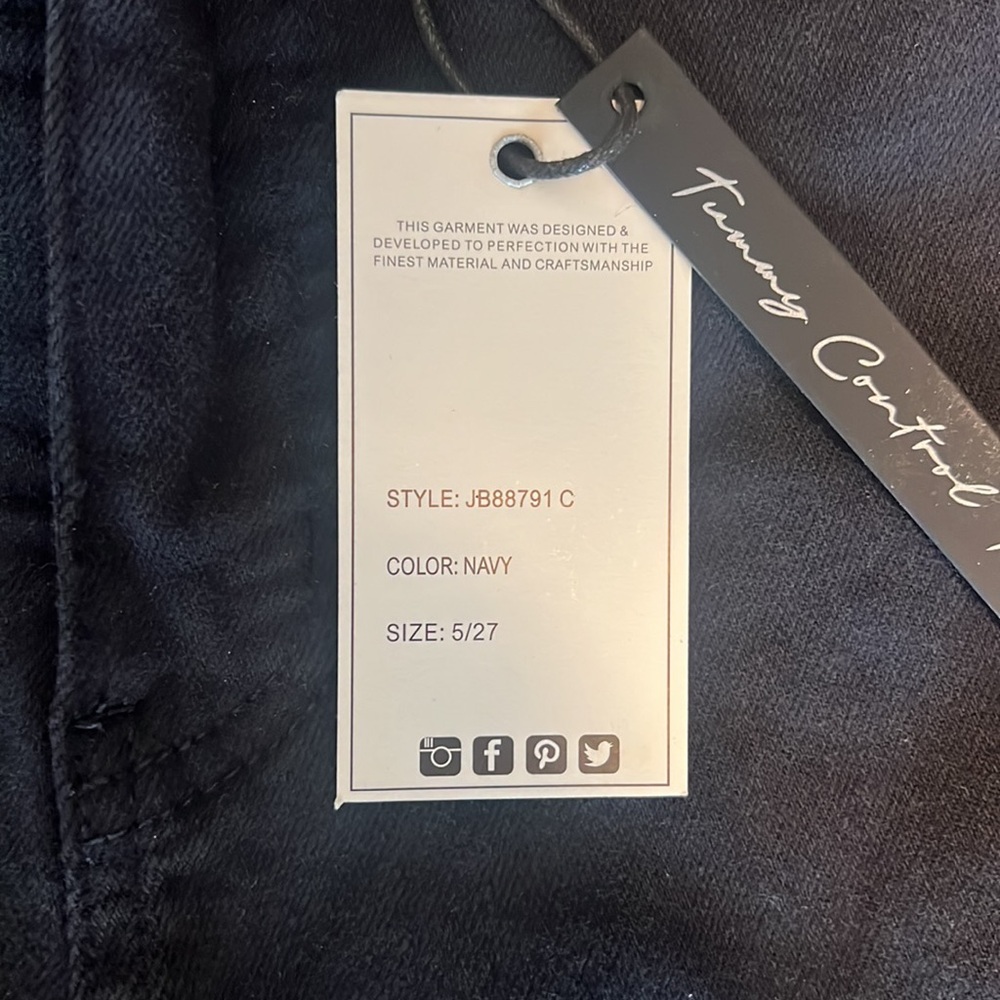 Judy Blue Tummy Control‎ Skinny Jeans - Navy - Picture 4 of 12
